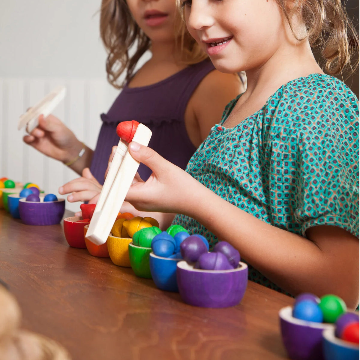 Montessori Holz 3D Sortierung Sortierspiele Kinderspielzeug